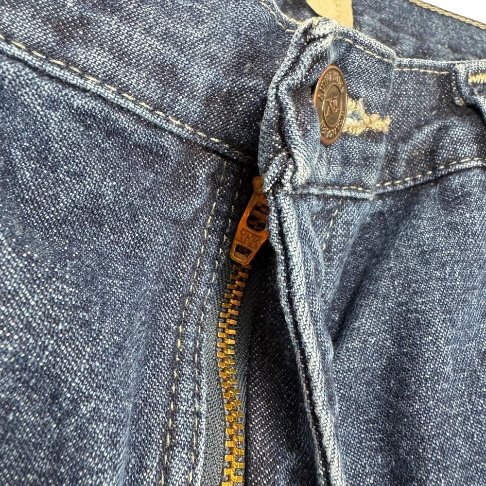 Wrangler Authentics Fleece Lined Carpenter Jeans Mens 32x29 Blue Winter Workwear